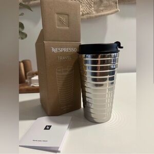 NEW Nespresso Silver Travel Mug